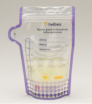 Sacos para Armazenar Leite Materno Twibex com 25 unidades