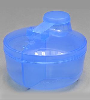 Porta Leite em Pó Azul