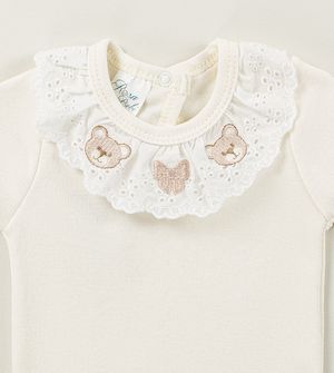 Conjunto Body Ursinhos e Renda