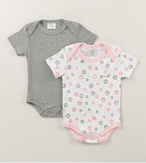 Kit Body Bolinhas Rosa com 2 unidades