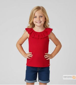 Blusa Renda Vermelha