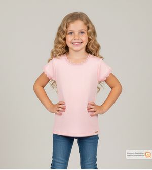 Blusa Renda Rosa