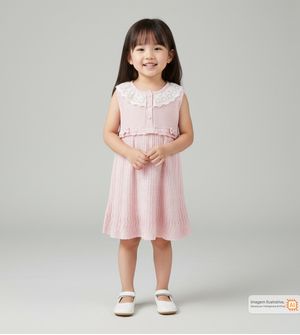 Vestido Renda e Laço - 90418AB