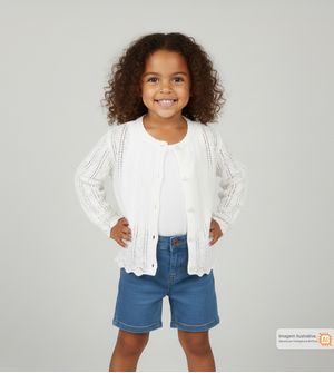 Casaco Corações Branco Noruega - 41811AB