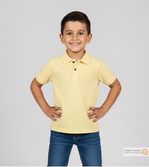 Camiseta Polo Básica Amarelo