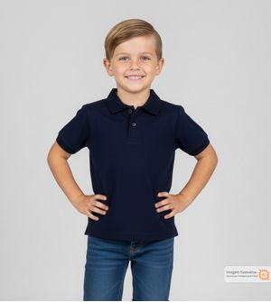Camiseta Polo Básica Marinho
