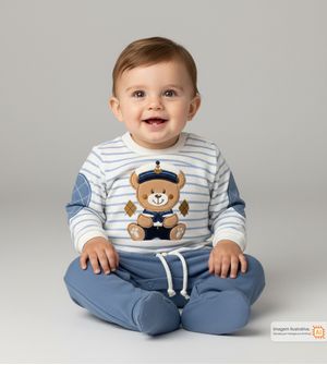 Macacão Suedine Marinheiro