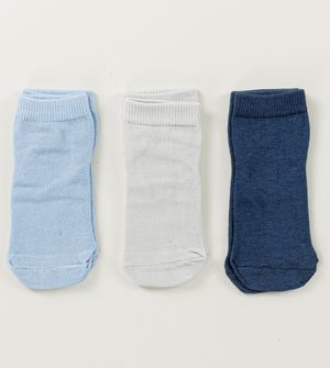 Kit Meia Soquete Bebê Lisa com 3 Unidades