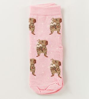 Kit Meia Soquete Infantil com 3 Unidades Tam. 23 à 26