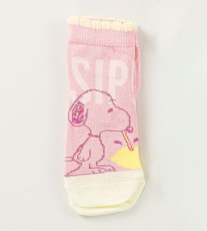 Kit Meia Soquete Snoopy com 3 Unidades Tam. 17 à 22