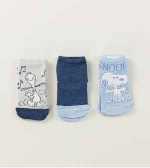 Kit Meia Soquete RN Snoopy com 3 Unidades Tam. 13 à 16
