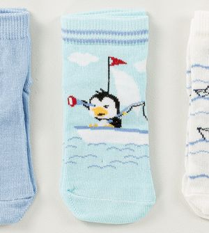 Kit Meia Soquete Bebê com 3 Unidades Tam. 17 à 22 - 36CIA3