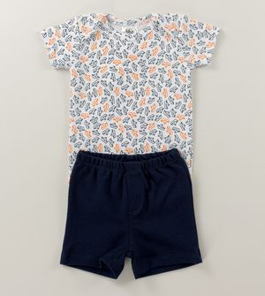 Conjunto Body/Shorts Barquinhos