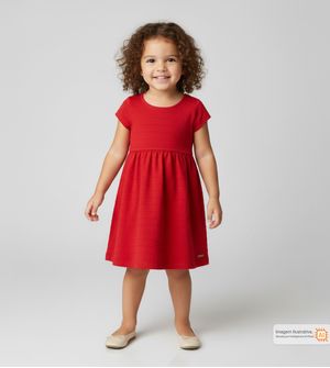 Vestido Lacinho Vermelho