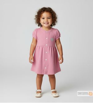 Vestido Coração Rosa