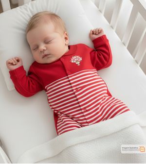 Macacão Listras Vermelho