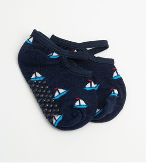 Meia Sapatilha Antiderrapante Barquinho Tam. 21 ao 24