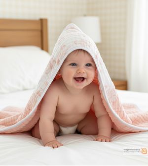 Toalha de Banho Soft Tinta com Capuz Estampado 80 x 80cm