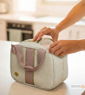 Bolsa Maternidade Porta Mamadeira Malu Linho