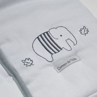 Porta Bebê Bordado Safari