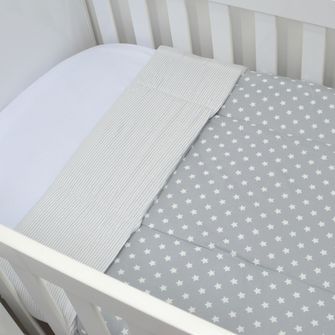 Edredom para Berço Dupla Face Estrelinha 1,55 x 0,96 cm