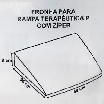Fronha Avulsa com Zíper para Travesseiro Antirrefluxo Tam. P - 423C04FRP