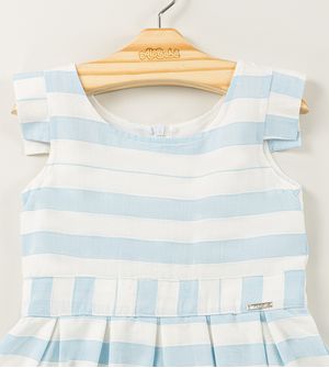 Vestido Listras Azuis