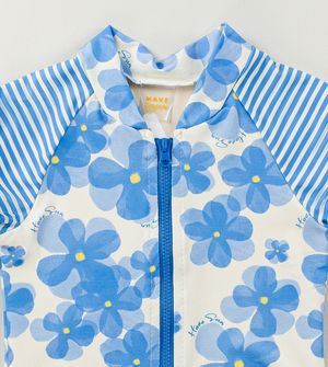 Maiô Manga Longa Floral