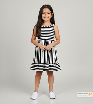 Vestido Listras Navy