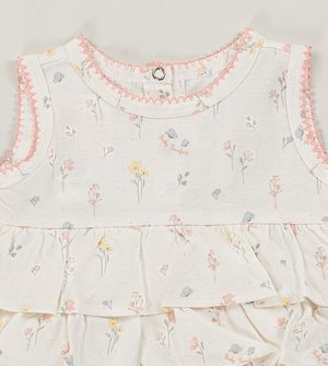 Vestido Body Flores Delicadas