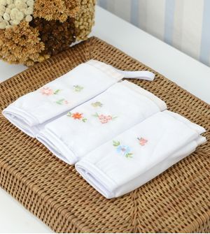 Kit Paninho de Boca 3 Unidades com Prendedor de Chupeta