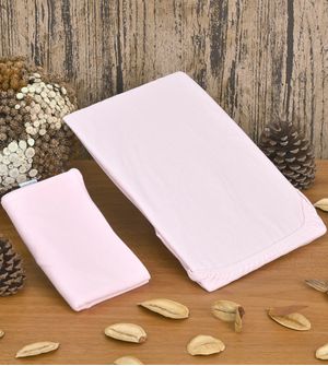 Jogo de Lençol para Berço Americano Liso com 2 Peças