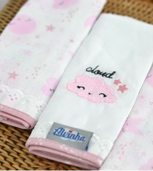 Kit Babete Alvinha com 3 Unidades