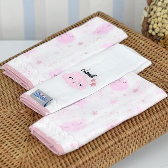 Kit Babete Alvinha com 3 Unidades