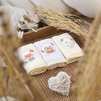 Kit Toalhinha de Boca com 3 Peças 30x30cm - 3826