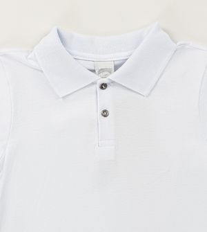 Camiseta Polo Básica Branca