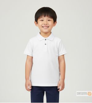 Camiseta Polo Básica Branca