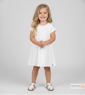 Vestido Básico Off White