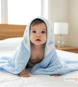 Toalha de Banho Soft Tinta com Capuz Estampado 80 x 80cm