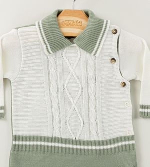 Saída Maternidade Trançado Verde - 111164AB