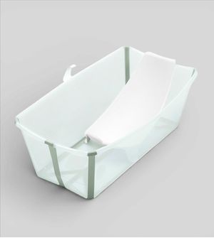 Banheira Flexível Com Apoio Recém Nascido Green Stokke