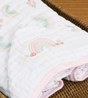 Toalha de Banho Soft com Capuz Bordado 90 x 80cm