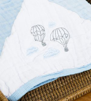 Toalhão de Banho Soft Tinta com Capuz Bordado 105 x 80cm