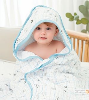 Toalha de Banho Com Capuz 90x80cm