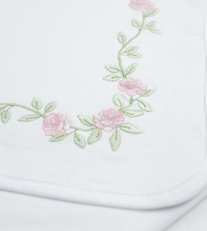 Manta Suedine Rosas 72 x 80cm