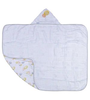 Toalha Soft Balões com Capuz Bordado 80 x 90cm
