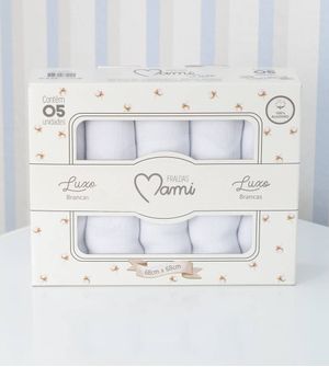 Kit Fralda Luxo Branca com 5 unidades - 0760