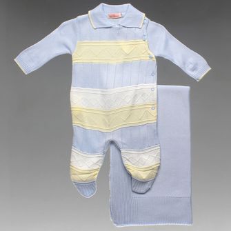 Saída Maternidade Listras Delicadas - 11816AB