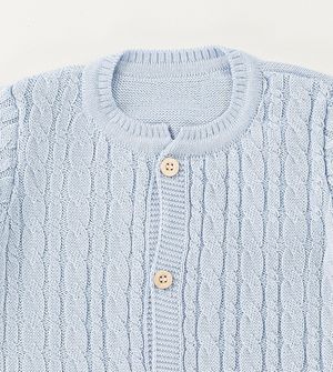 Saída Maternidade Tricot Tranças