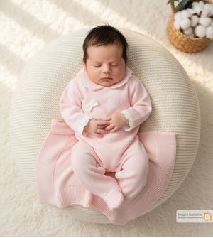 Saída Maternidade Tricot Ursinho